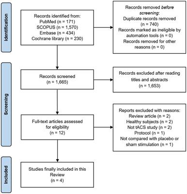 Effectiveness of transcranial alternating current stimulation for controlling chronic pain: a systematic review